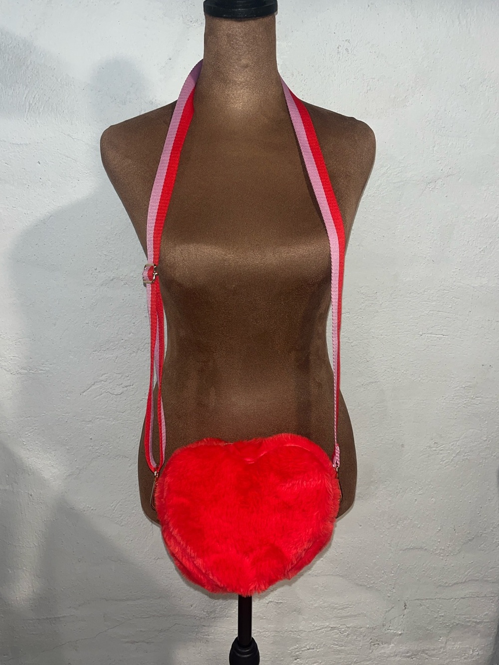 Bath & Body Works Fuzzy Heart Bag